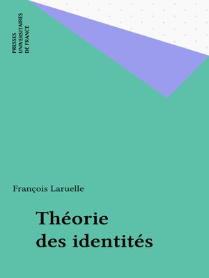 cover image of Théorie des identités